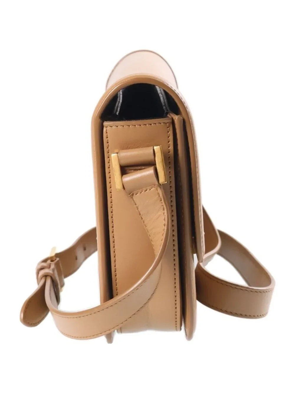 Saint Laurent Paris Solferino Medium Shoulder Bag Calfskin Brown